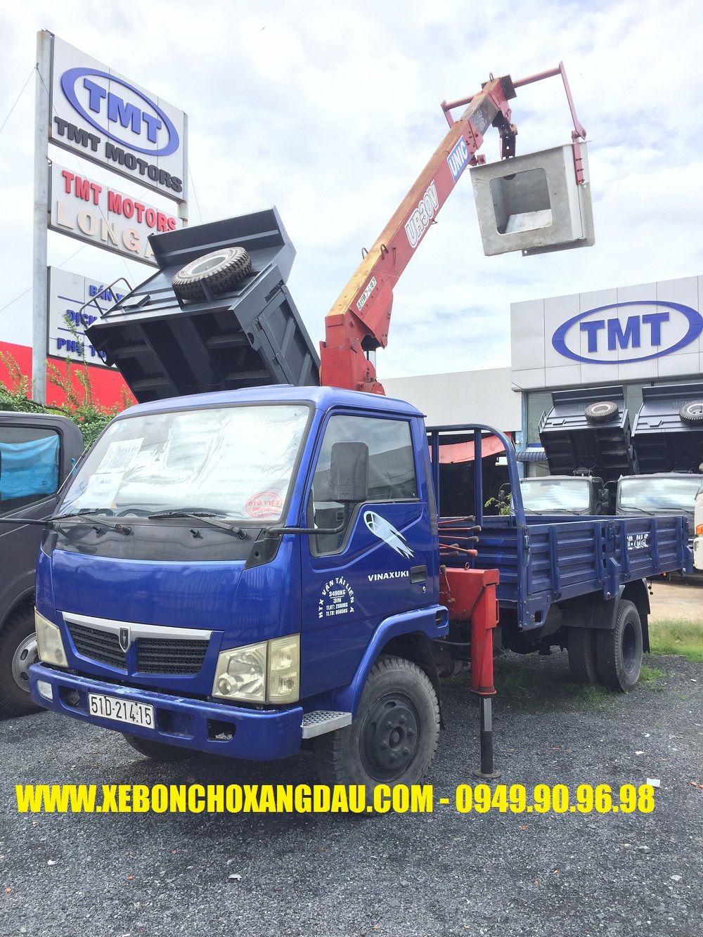 Xe cẩu Vinaxuki 3,5 tấn cho vay 50% giá trị xe