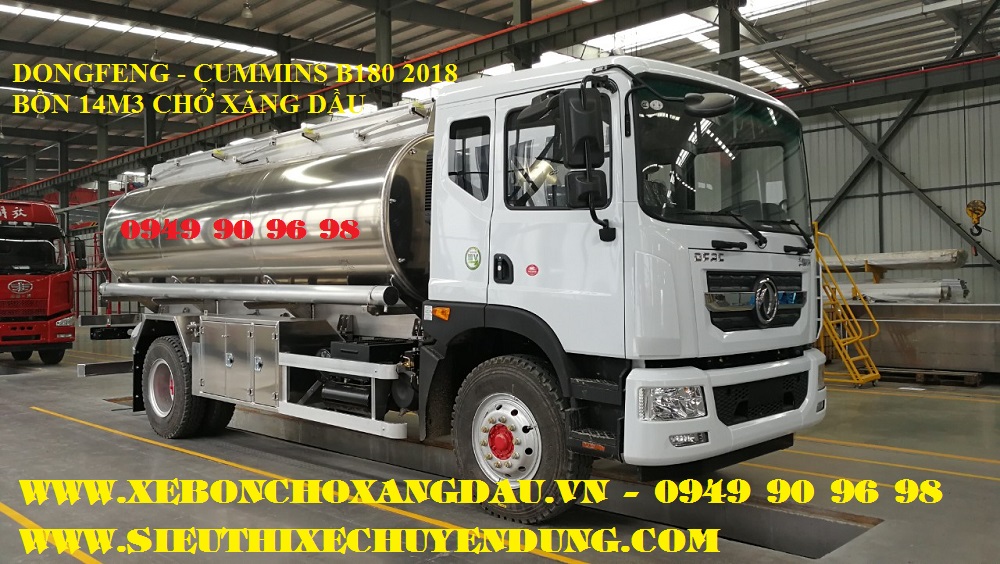 HOT - SIÊU PHẨM XE BỒN CUMMINS ISB 180 14 KHỐI CHỞ XĂNG DẦU