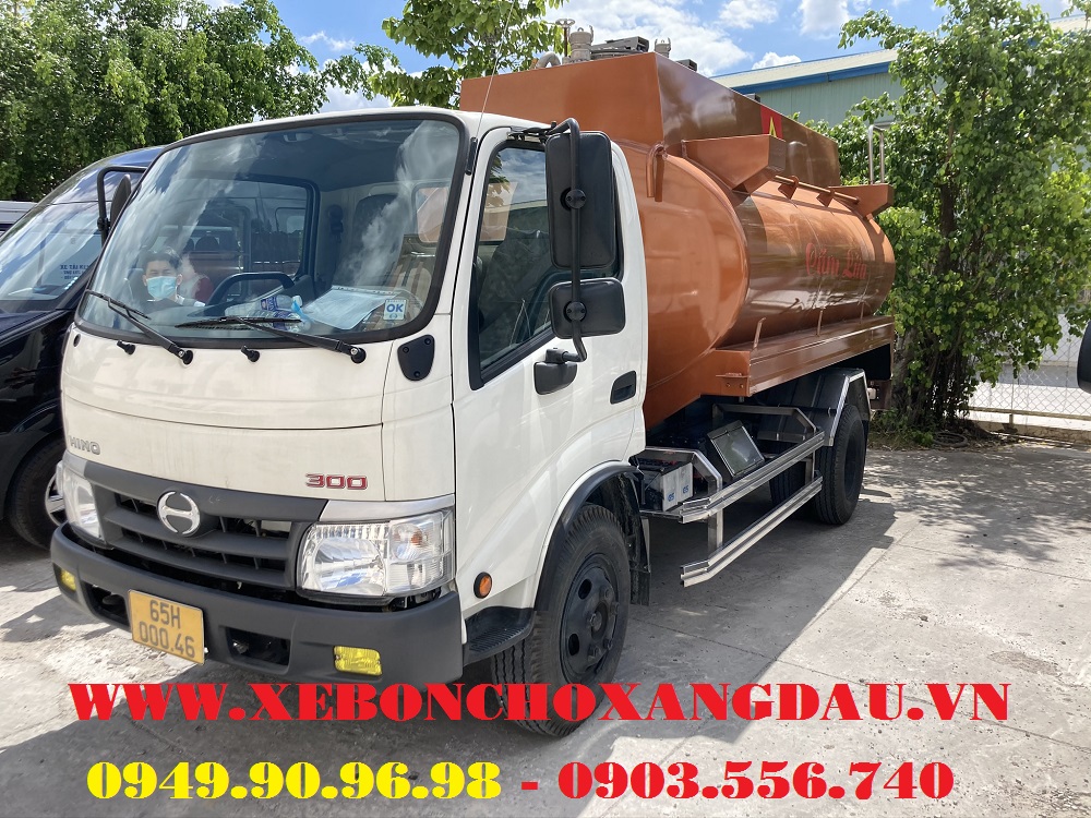 Xe bồn nhôm 7 khối Hino XZU342L-HKMTKD3