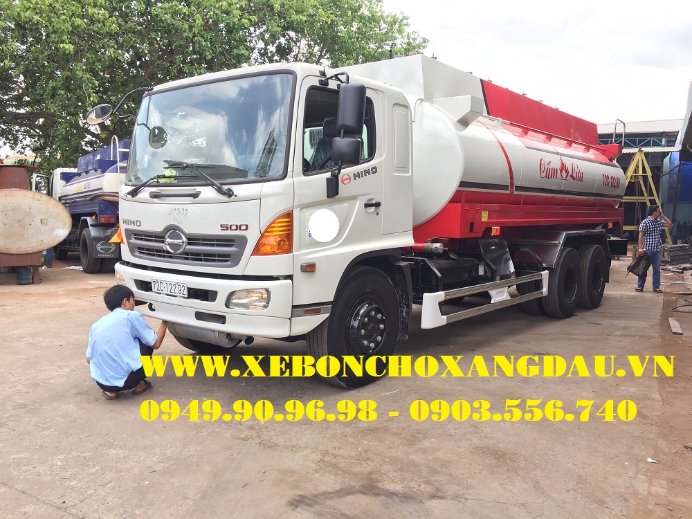 Bàn giao xe bồn 20 khối Hino FL8JTSA cho DNTN Bình Châu ở Vũng Tàu