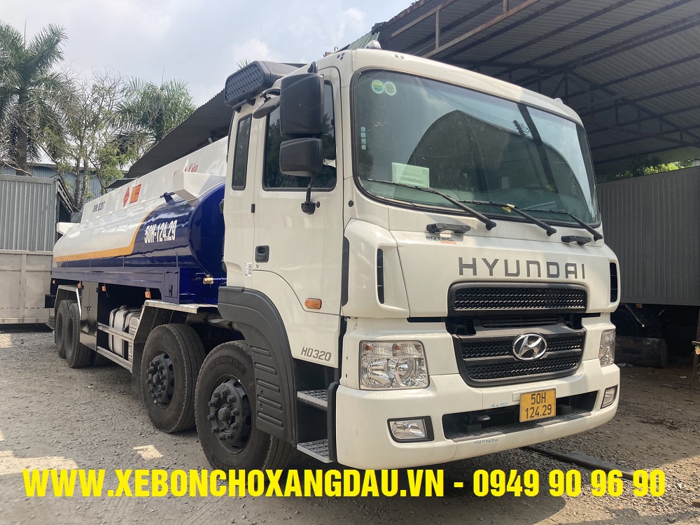 Bàn giao xe bồn Hyundai HD320 22 khối cho ANHPHAT PETRO 