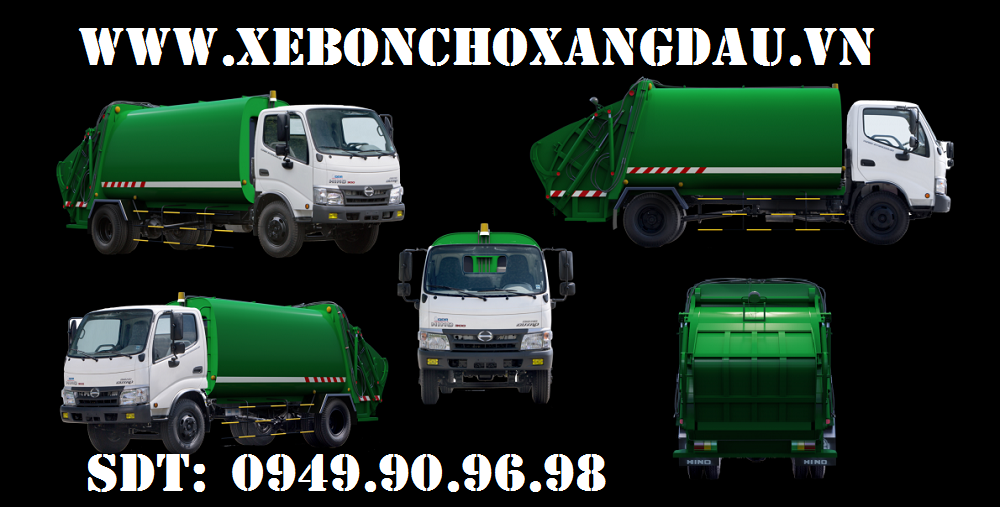 Xe ép rác-chở rác 6 khối Hino XZU342L 