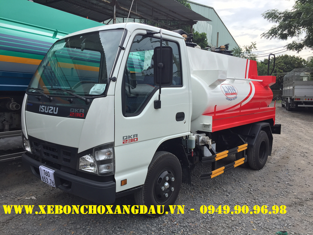 XE BỒN ISUZU 3 KHỐI QKR77FE4 