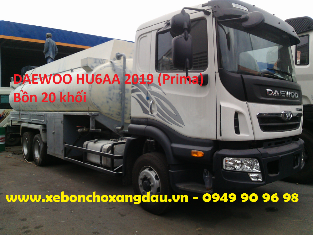 NĂM 2019 - XE BỒN DAEWOO 6X2 ĐẦU TIÊN CHỞ ĐƯỢC 20 KHỐI.