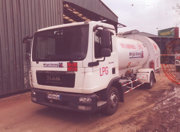 Xe MAN bồn chở gas LPG 8 khối 