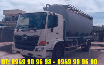 Xe Hino FG8JP7A -E bồn chở cám 13 khối bơm thổi khí nén