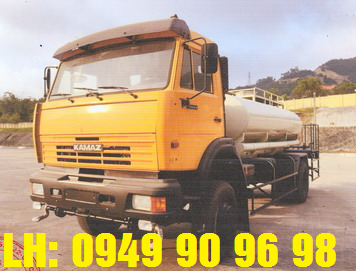 Xe Kamaz 43265 bồn nhôm phun nước 8 khối 