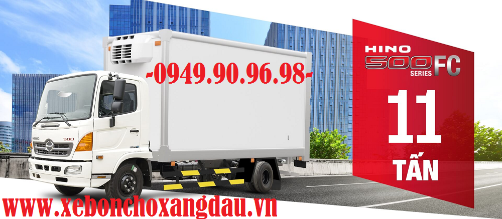 XE TẢI HINO FC CÓ TỔNG TRỌNG TẢI 11 TẤN
