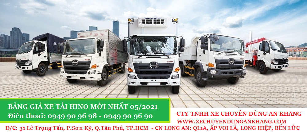 Gía xe tải HINO mới nhất hiện nay được phân phối bởi AKS 