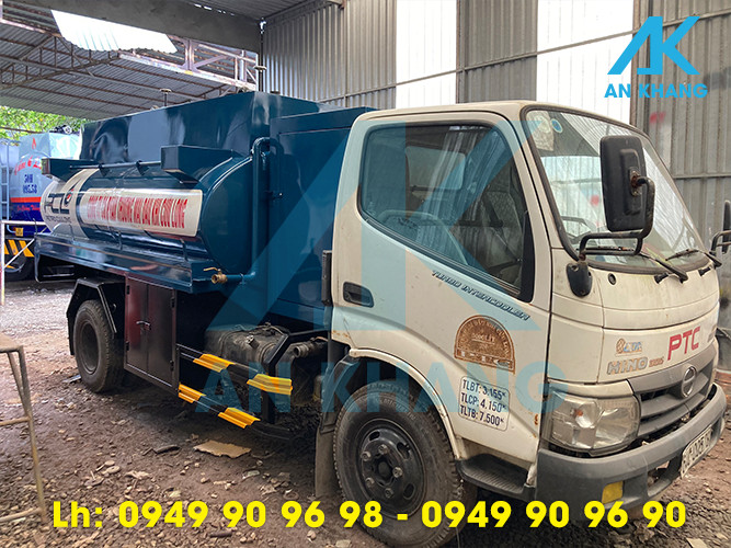 Cải tạo xe bồn gắn bơm lưu động TATSUNO cho Dầu khí Cửu Long