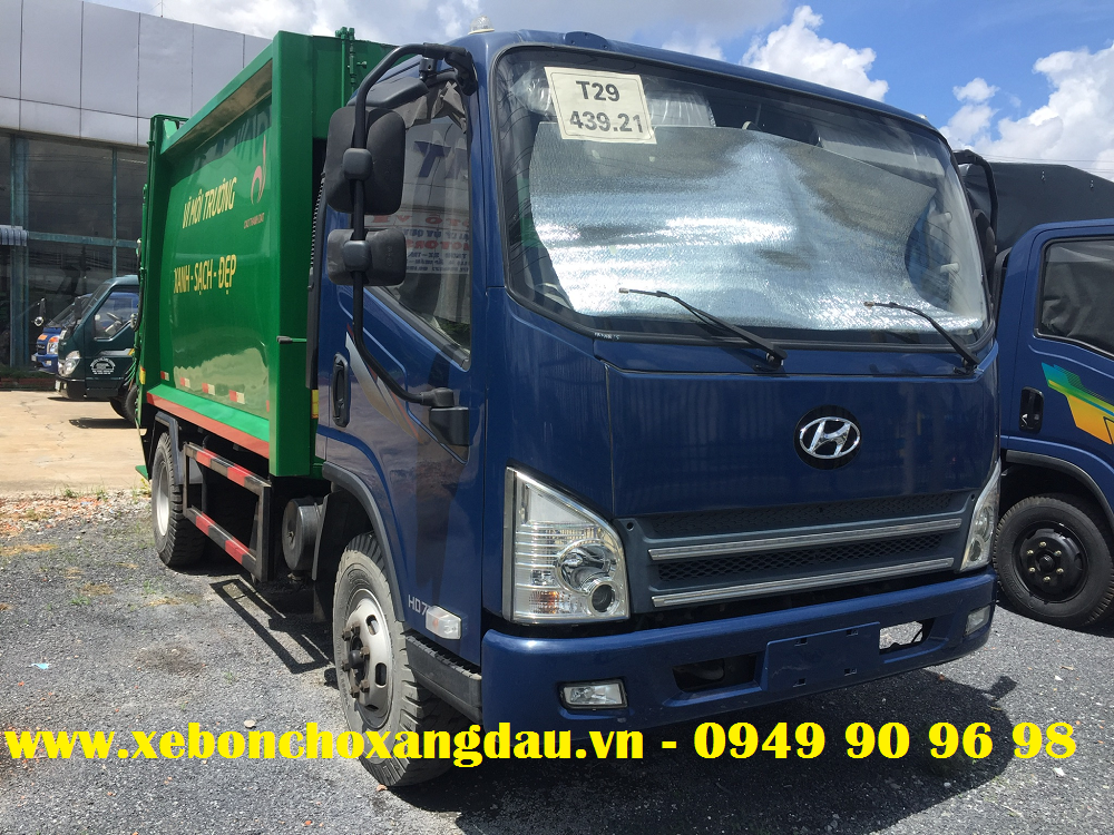 Thanh lý xe ép rác 9 khối máy Hyundai 2017 có số mạnh