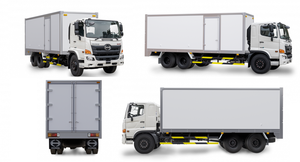 Xe Hino FL8JW7A-M 3 chân thùng bảo ôn Composite