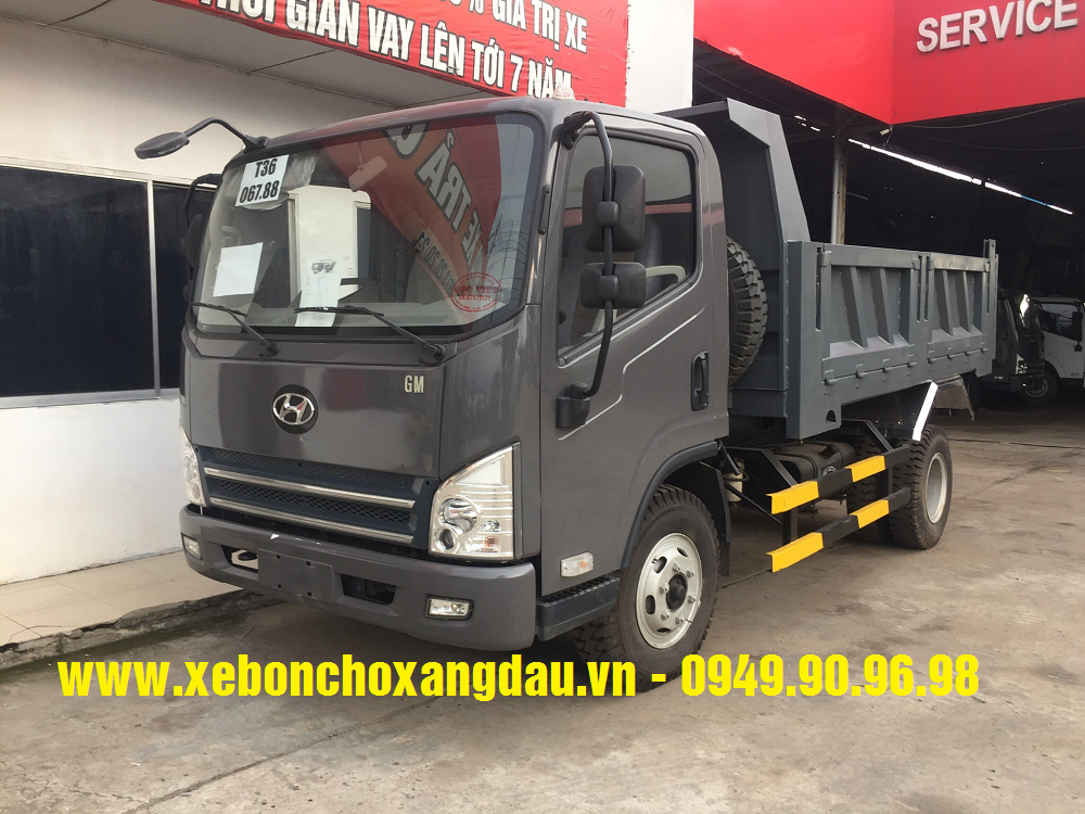 HOT - Xe ben máy Hyundai 7 tấn (ga cơ) sắp hết hàng 