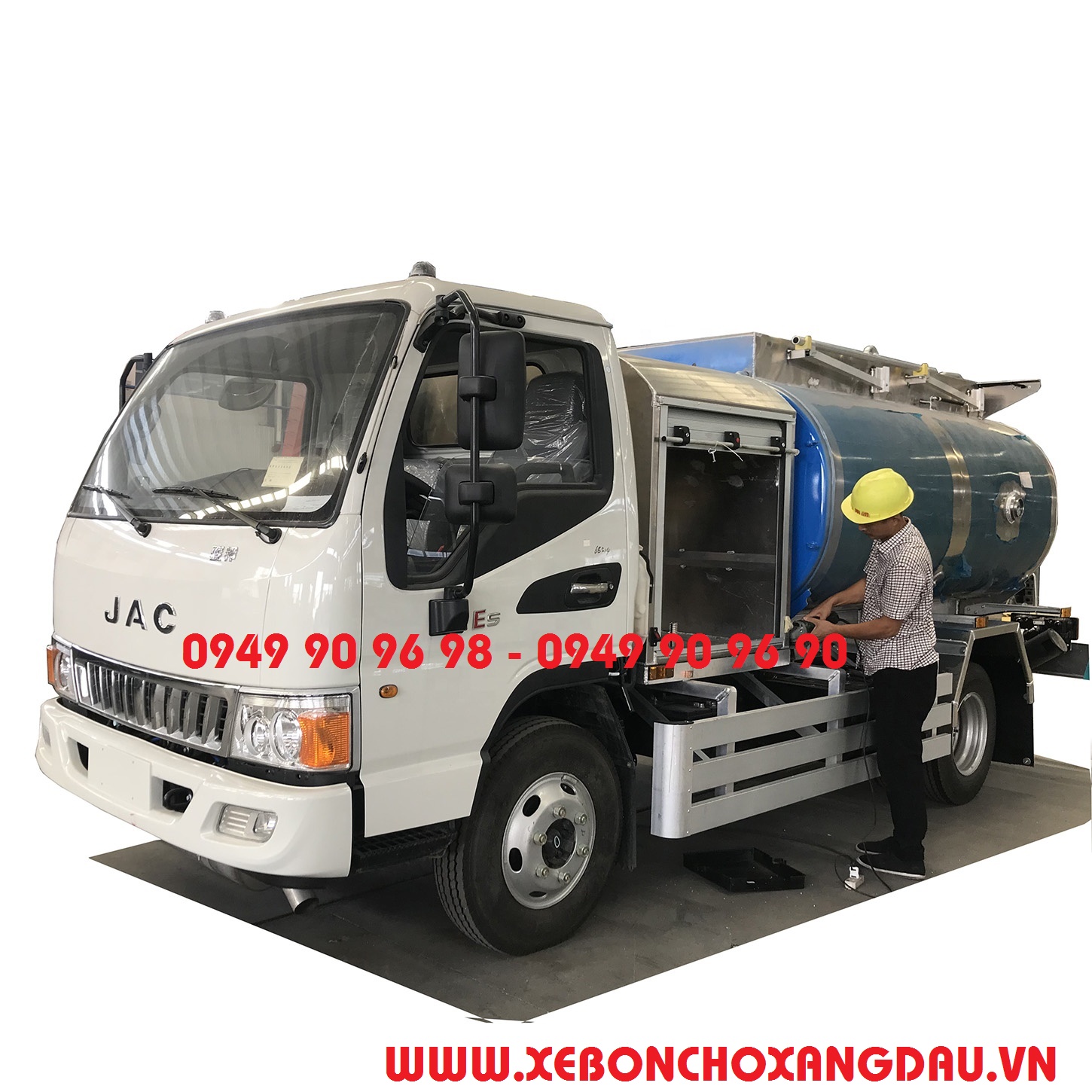 Xe bồn JAC 3 khối cấp lẻ xăng dầu Euro 5 I Bơm cấp lẻ TATSUNO Nhật Bản