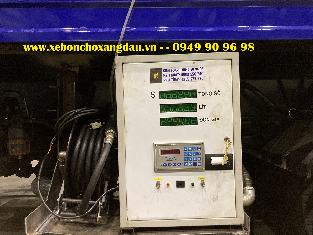 Giao xe bồn Hino 6 khối cấp lẽ xăng dầu TATSUNO Nhật Bản
