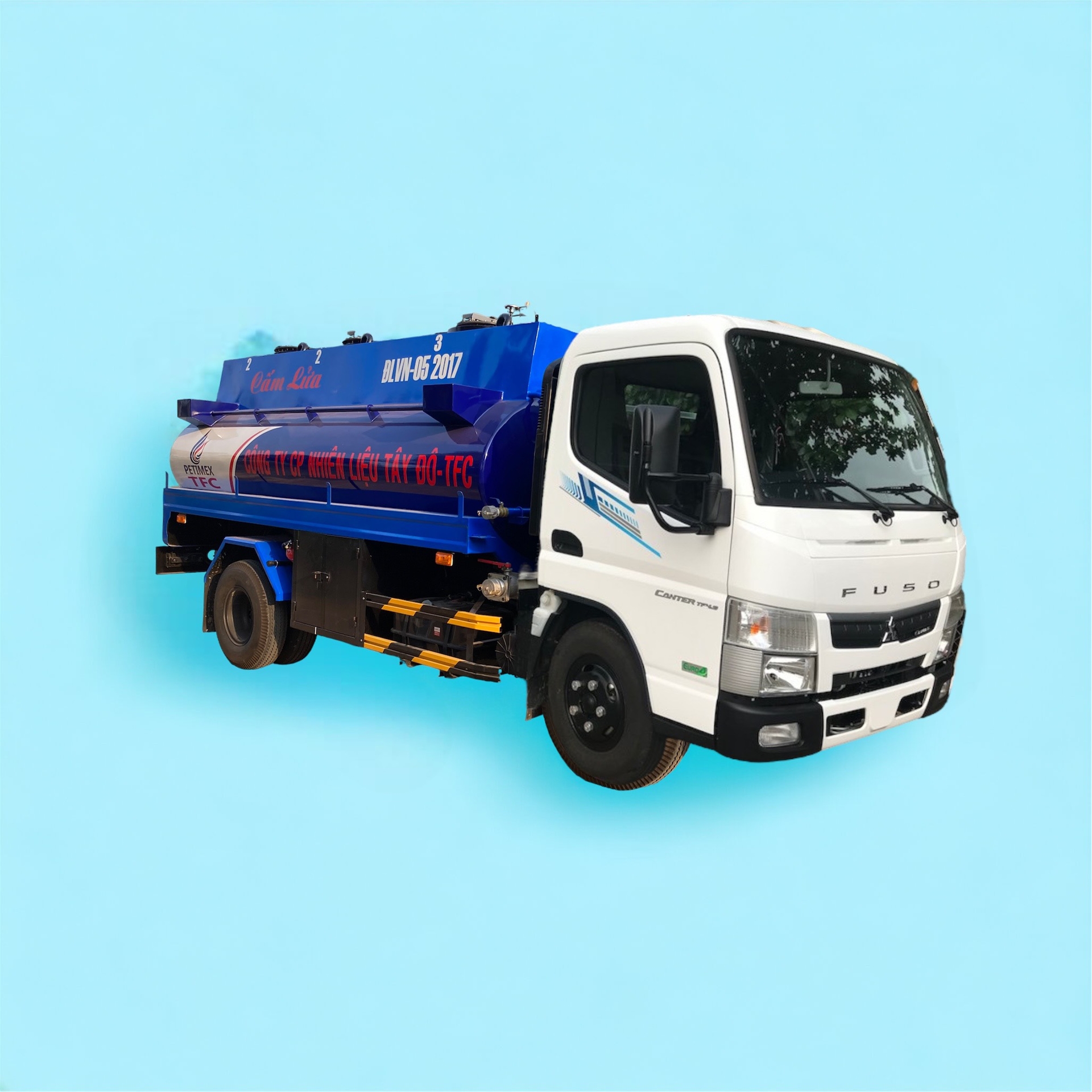 Xe bồn 6 khối Mitsubishi Fuso TF8.5 chở xăng dầu