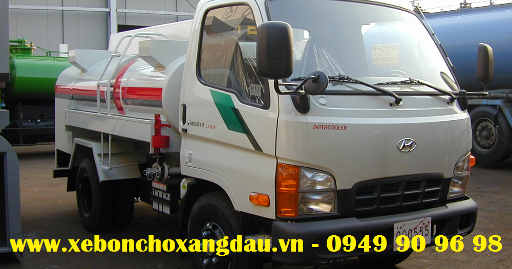Xe bồn Hyundai N250 3m3 cấp lẽ xăng dầu lưu động TATSUNO Nhật Bản