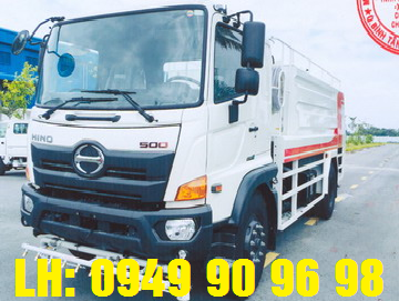 Xe bồn Hino FG8JJ7A-B 8 khối phun nước áp lực cao