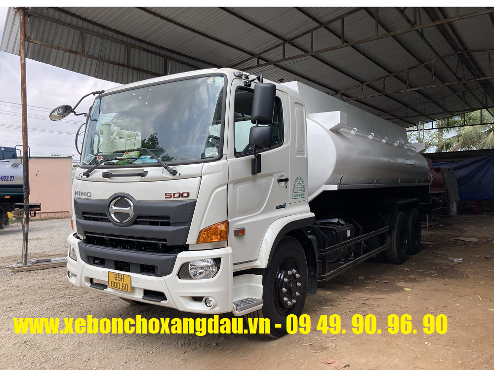 Bàn giao xe bồn 20 khối Hino FL cho CTy XD Thái Nhã ở Ninh Thuận