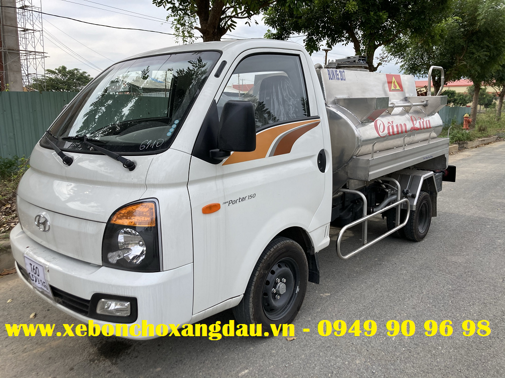 Xe bồn nhôm 2 khối Hyundai H150