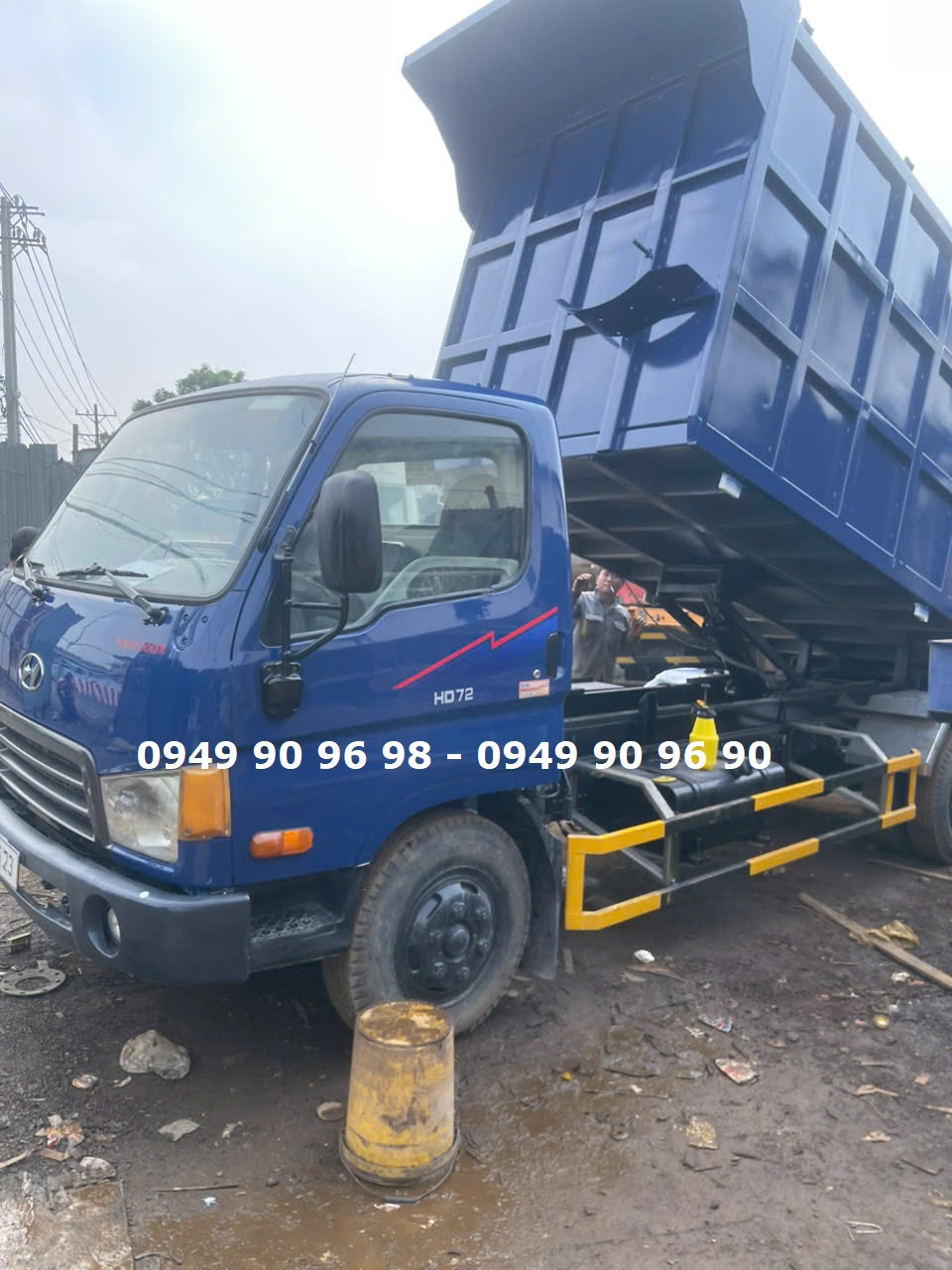 Xe chở rác Hyundai HD72 thùng inox 14 khối (14m3) – Giá từ 450 triệu, máy cơ
