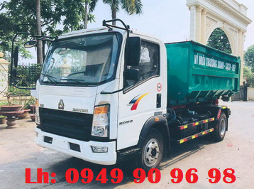 Xe chở rác 8 khối thùng rời CNHTC ST8160