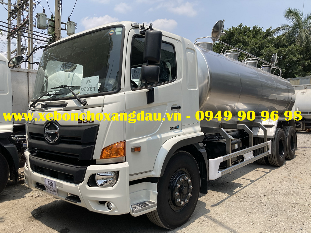 Xe bồn Hino FL 12 khối chở nước dừa