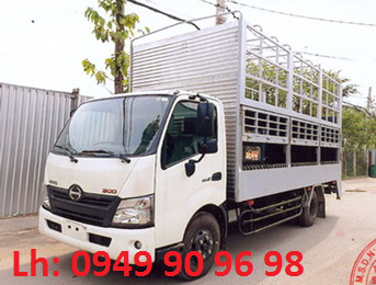 Xe HINO XZU720L 3T5 chở xe máy 2 tầng