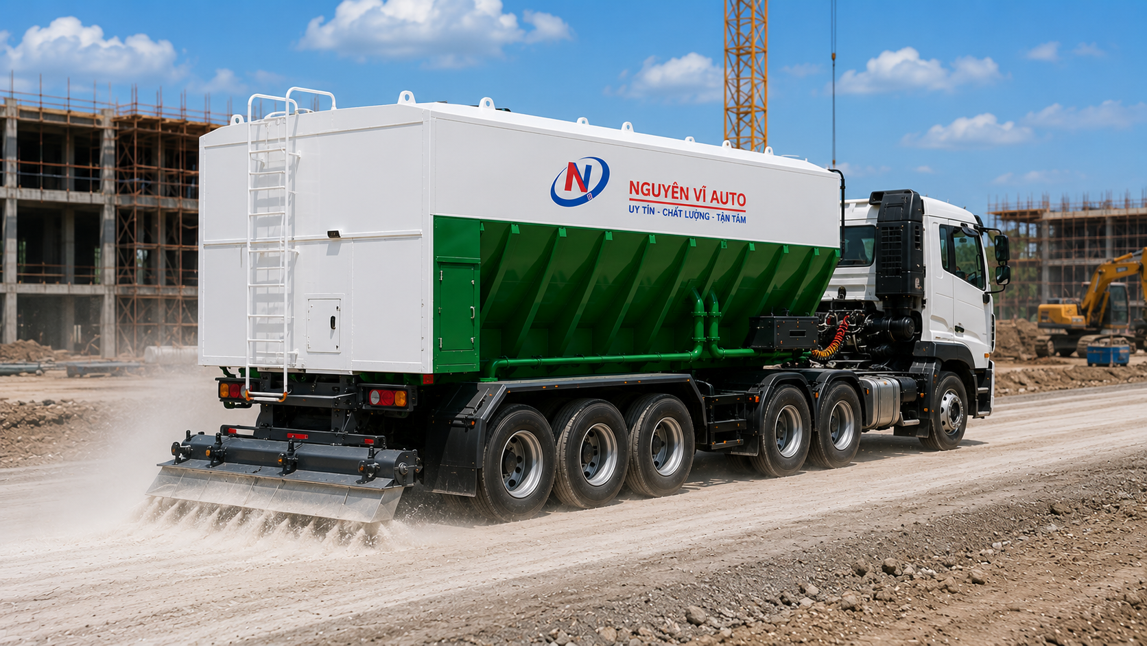 sơ mi rơ mooc rải xi măng, sơ mi rơ mooc bồn rải xi măng, rơ mooc bồn rải xi măng tự động, sơ mi rơ mooc rải xi măng khô, mooc rải xi măng nền đường, sơ mi rơ mooc chuyên dùng rải xi măng, rơ mooc rải xi măng tự động, xe rải xi măng khô, sơ mi rơ mooc bồn xi măng, mooc bồn xi măng chuyên dùng, semi trailer cement spreader, sơ mi rơ mooc thi công nền đường, sơ mi rơ mooc rải xi măng 22 khối, giá sơ mi rơ mooc rải xi măng, giá rơ mooc bồn rải xi măng, sơ mi rơ mooc rải xi măng mới, rơ mooc chuyên dùng công trình, sơ mi rơ mooc rải xi măng tự động PLC, sơ mi rơ mooc rải xi măng thủ công, Nguyên Vĩ Auto sơ mi rơ mooc rải xi măng