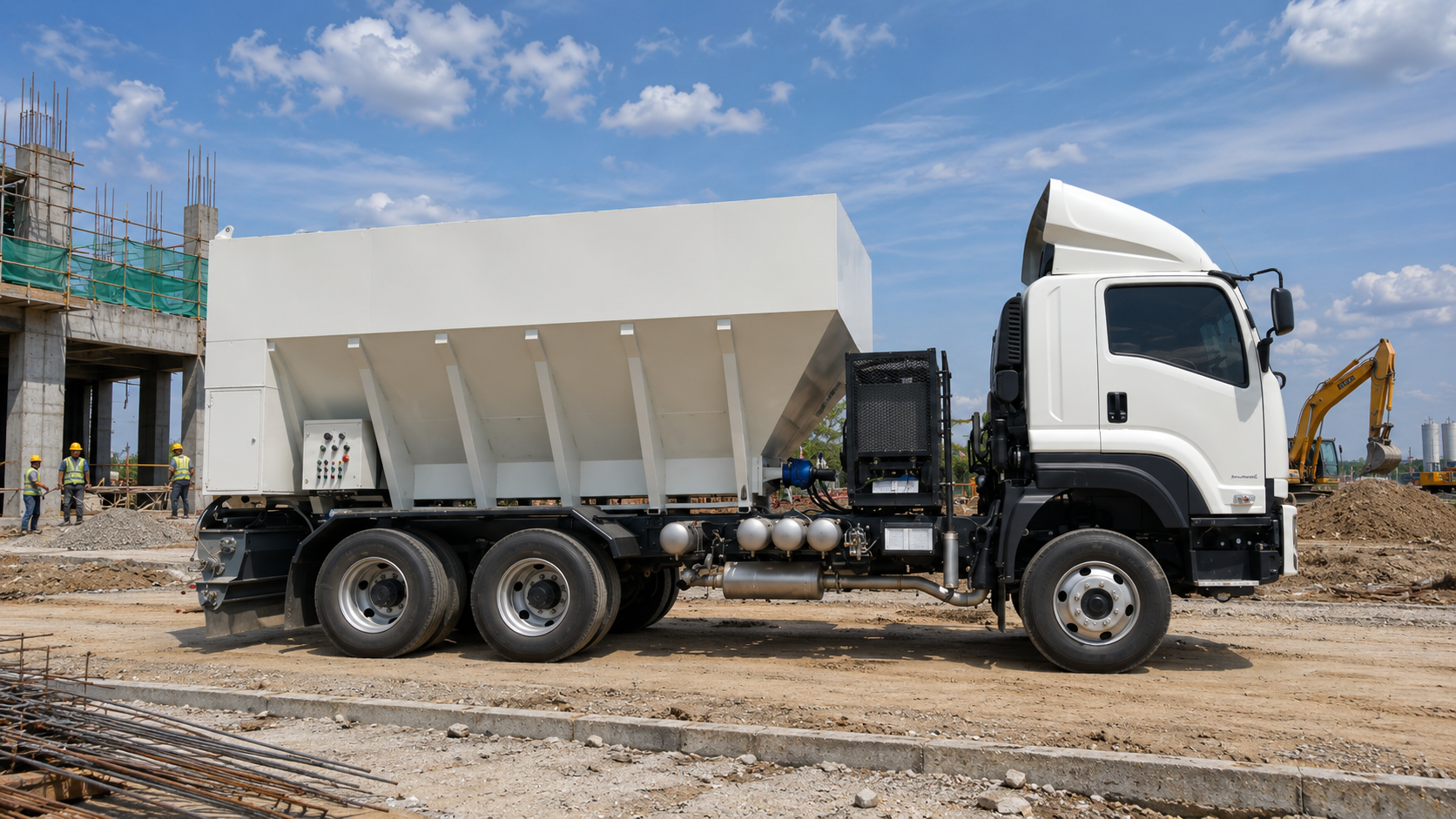 Xe bồn rải xi măng, Xe rải xi măng, Xe tải rải xi măng, Máy rải xi măng, Xe rải xi măng tự động, Xe rải xi măng cơ khí, Xe bồn rải xi măng khô, Xe rải xi măng 3 chân, Xe rải xi măng 4 chân, Xe bồn rải xi măng 6x4, Xe bồn rải xi măng 8x4, Xe rải xi măng nền đường, Xe thi công rải xi măng, Sơ mi rơ mooc rải xi măng, Sơ mi rơ mooc rải xi măng khô 22 khối, Xe chuyên dùng rải xi măng, Hệ thống rải xi măng tự động, Xe bồn thi công nền đường, Xe tải chuyên dùng rải xi măng, Xe rải xi măng công trình