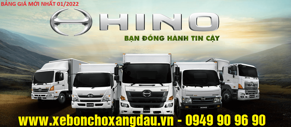 bảng giá xe tải hino, bang gia xe tai hino moi nhat, gia xe tai hino moi nhat, bang gia xe hino 2022, cty tnhh xe chuyen dung an khang